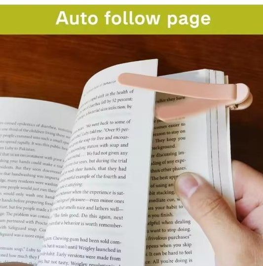 3pcs Silicone Automatic Bookmark