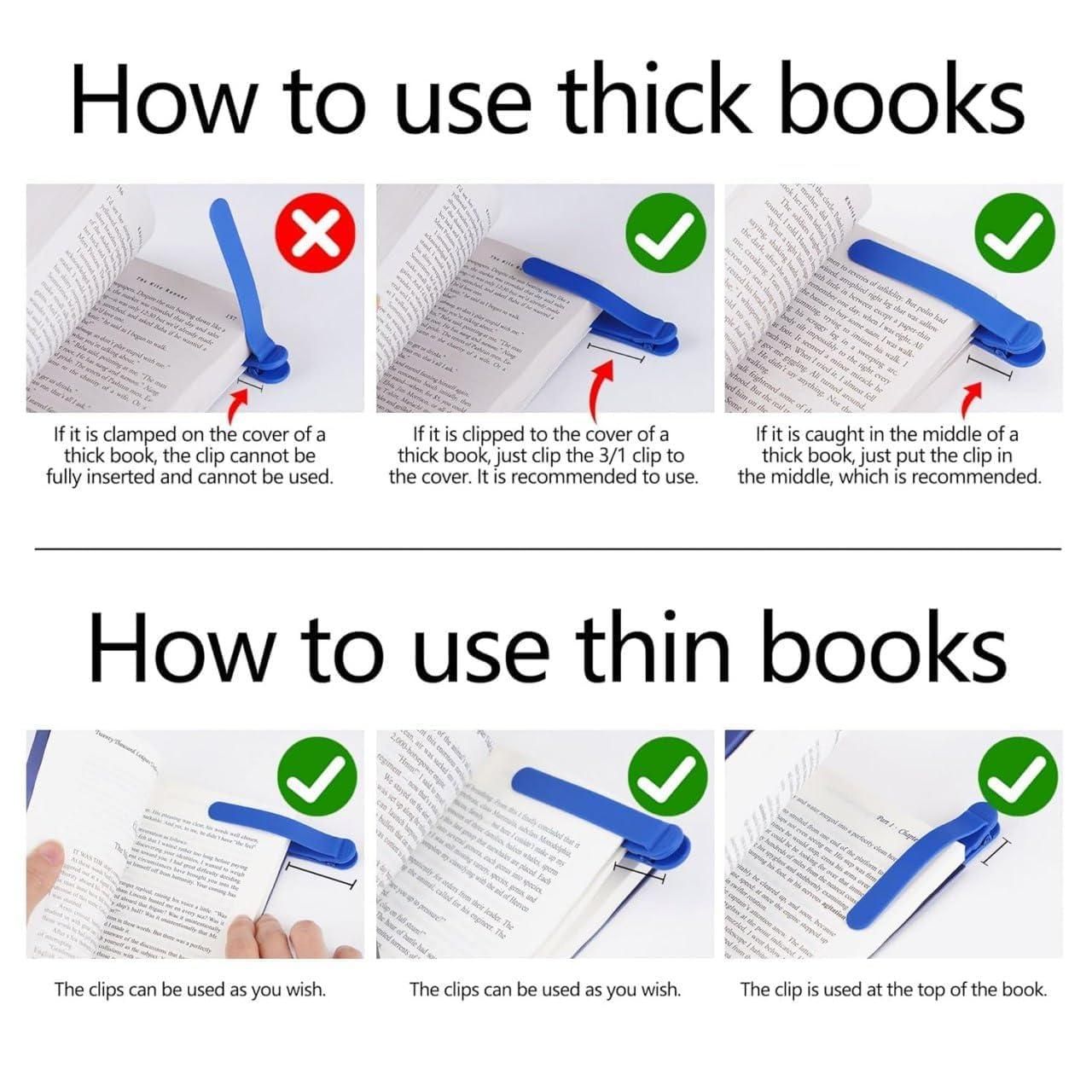 3pcs Silicone Automatic Bookmark